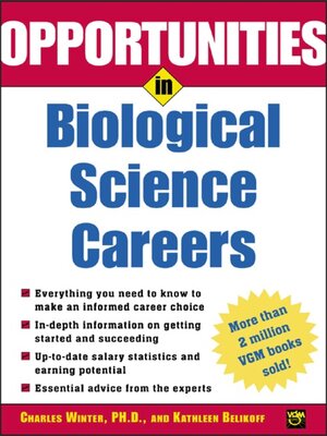 cover image of Opportunities in Biological Science Careers